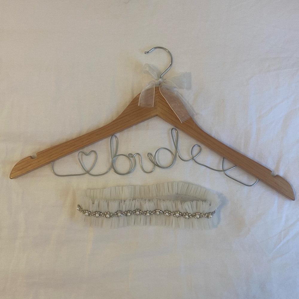 Bride hanger and garter